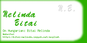 melinda bitai business card